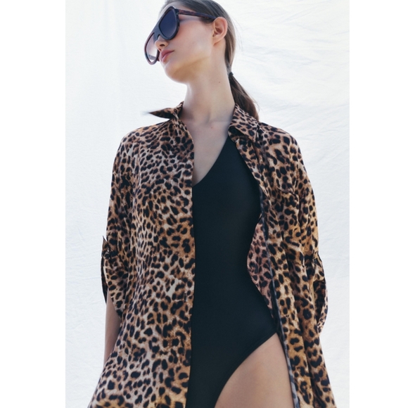 ZW COLLECTION ANIMAL PRINT SHIRT SIZE XS - Picture 3 of 8